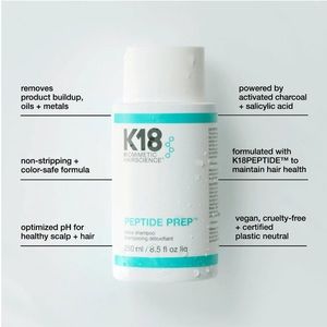 NEW K18 Peptide Prep detox shampoo